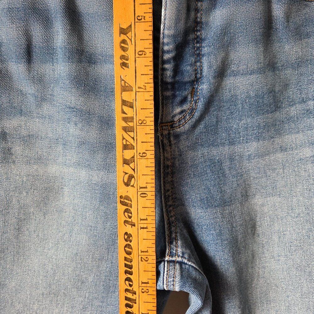 EUC LIKE NEW LOFT THE SKINNY RAW HEM STRETCH JEANS SIZE 31/12 WOMENS - Picture 13 of 14